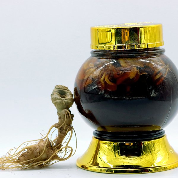 Sâm Ngọc Linh ngâm mật ong hũ 500ml (Kèm hộp gỗ sang trọng)